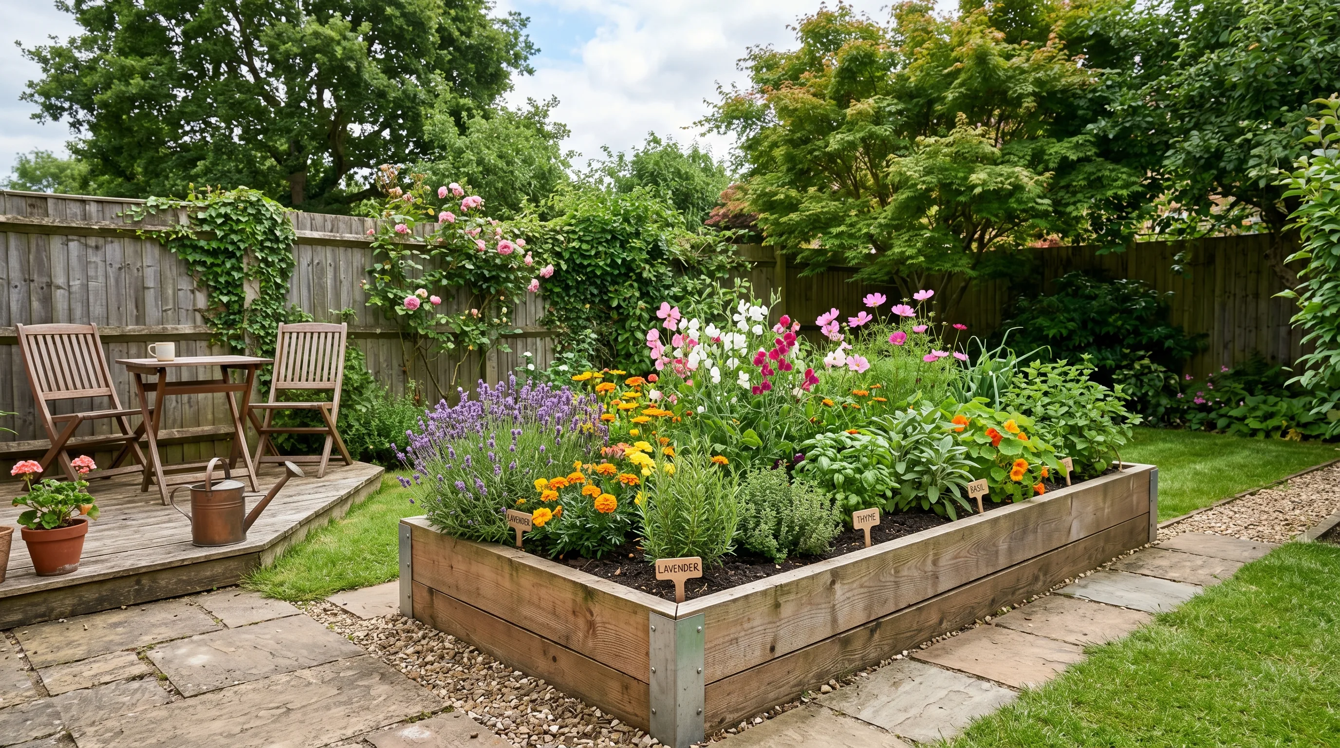 Vertical Planting Along the Fence